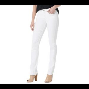 Jen7 by 7 For All Mankind Slim Straight Jeans White - Regular